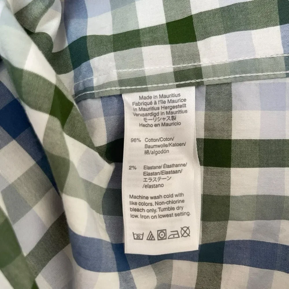 J. Crew Slim Flex Washed Button Down Shirt in Plaid